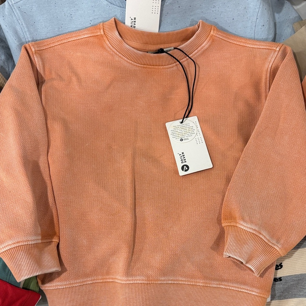 Orange Crew Neck Sweater